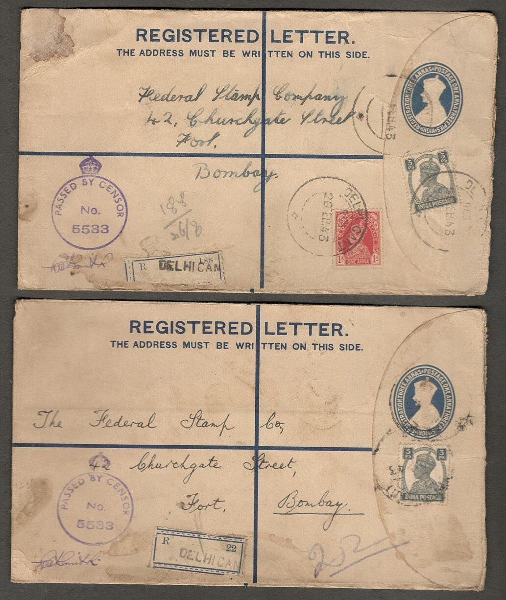 India WW2 military covers (54)