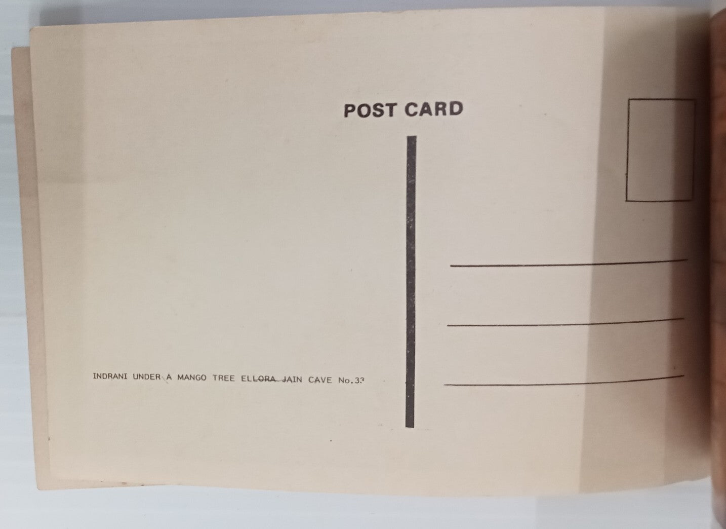 AOP India vintage booklet of 20 tourist postcards ELLORA ART 