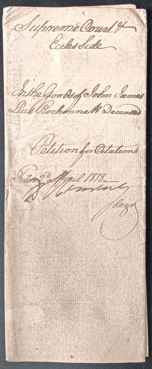 India King George IIII 1818 Fort William, Calcutta 2 page document