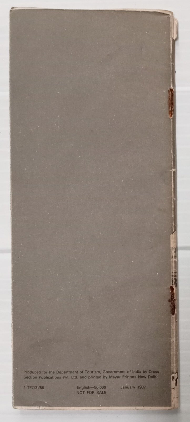 AOP India 1987 travel brochure BOMBAY 