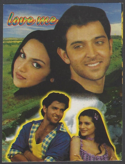 AOP2 India Bollywood 2001 Pocket Calendar - AMISHA PATEL & HRITHIK ROSHAN