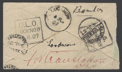 AOPIMT India 1907 DLO LUCKNOW cover