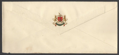 AOPIMT India multicolor crested Coat of Arms envelope BUNDI STATE 
