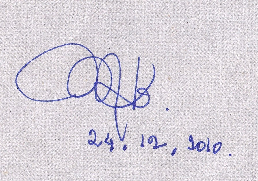 India 2010 Conference of Speakers FDC signed Meira Kumar, Lok Sabha Speaker