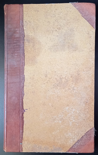 India Pudukottai State 1915 document on 74 TWO ANNAS stamp papers hardbound