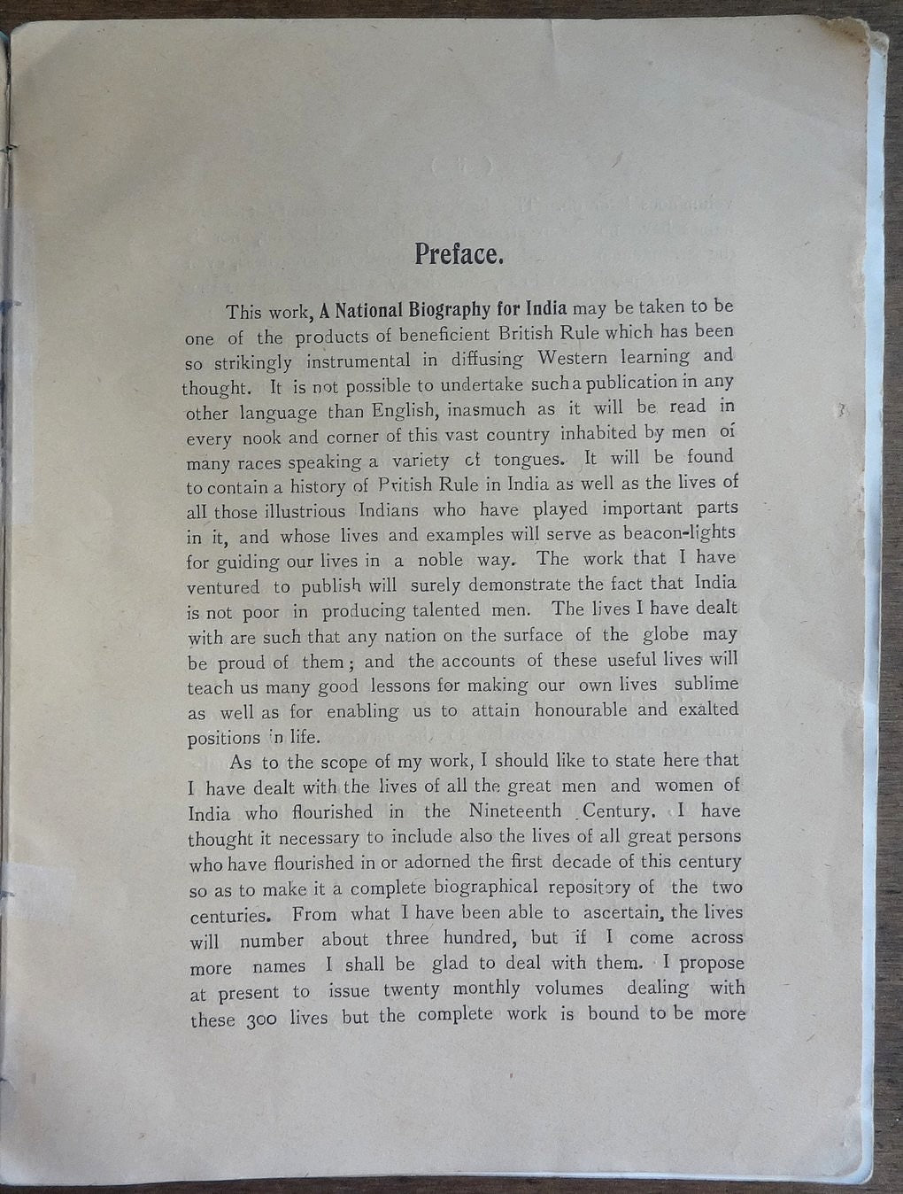 A National Biography of India Volume 1 1911 DAMAGED COVER 10 plates