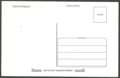 AOP India Bollywood vintage postcard KAREENA KAPOOR