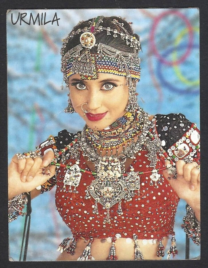 AOP Bollywood India promotional pocket calendar 2002 URMILA MATONDKAR