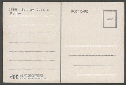 AOP India Bollywood vintage postcard SANJAY DUTT &HEERA RAJAGOPAL