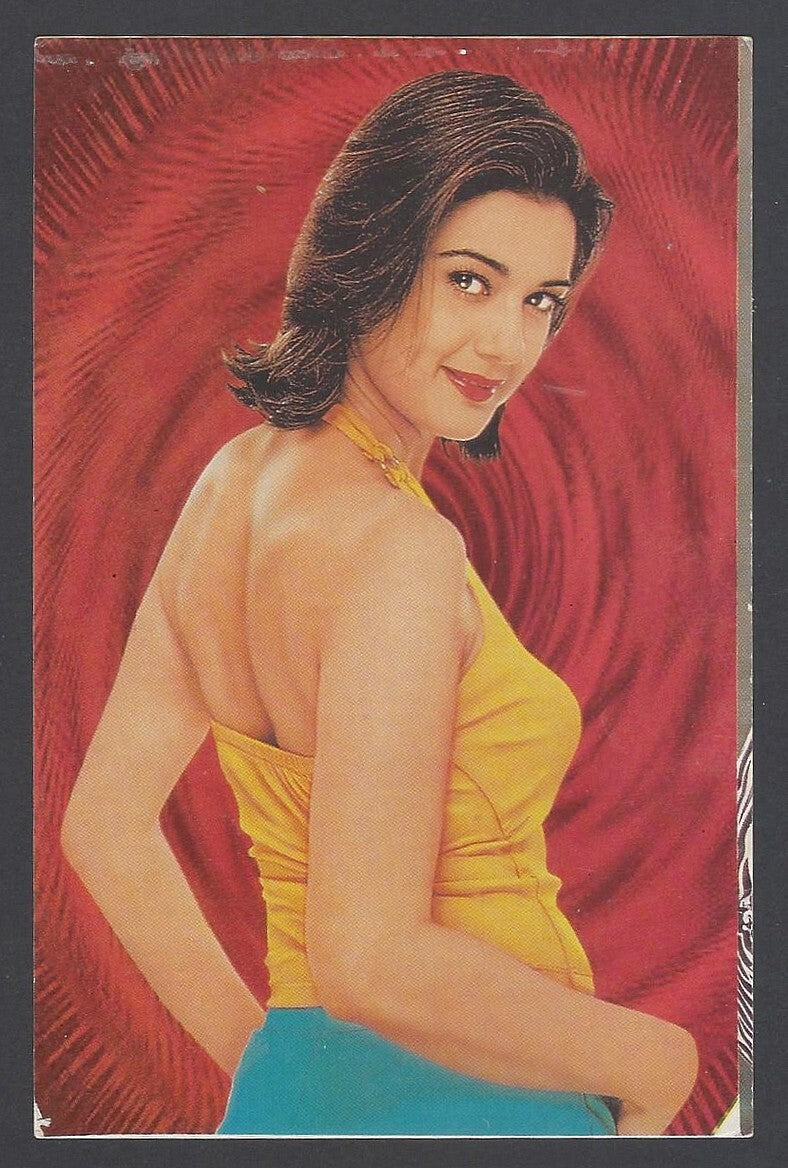 AOP India vintage Bollywood postcard PREITY ZINTA