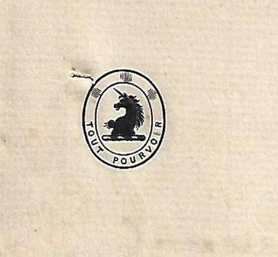 AOP India 1898 crested letter - Sir Olivant