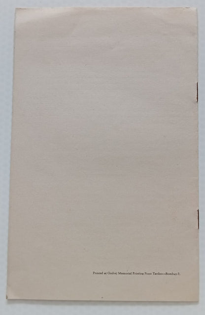 AOP 2nd World Zoroastrian Congress Inauguration speech 9pgs - India Parsee