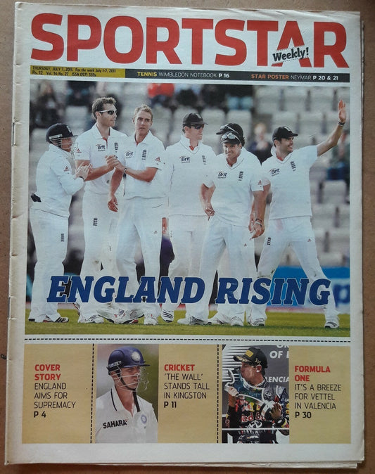 India Sportstar 2009-11 CRICKET cover issues 10” X 13” (5)