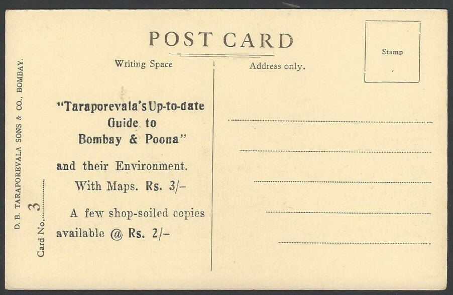 India BOMBAY vintage postcard Cuffe Parade by Taraporevala