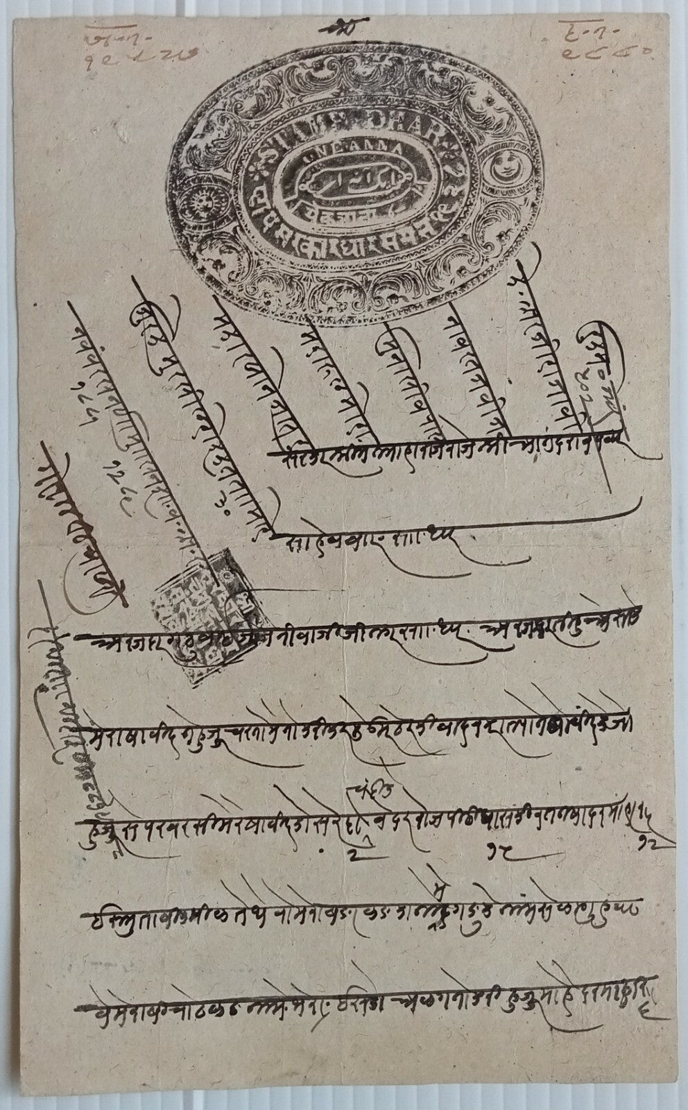 India Dhar State collection of stamp papers (4)
