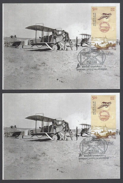 AOP India 2011 100 Years of Airmail 5 maxi cards (5)