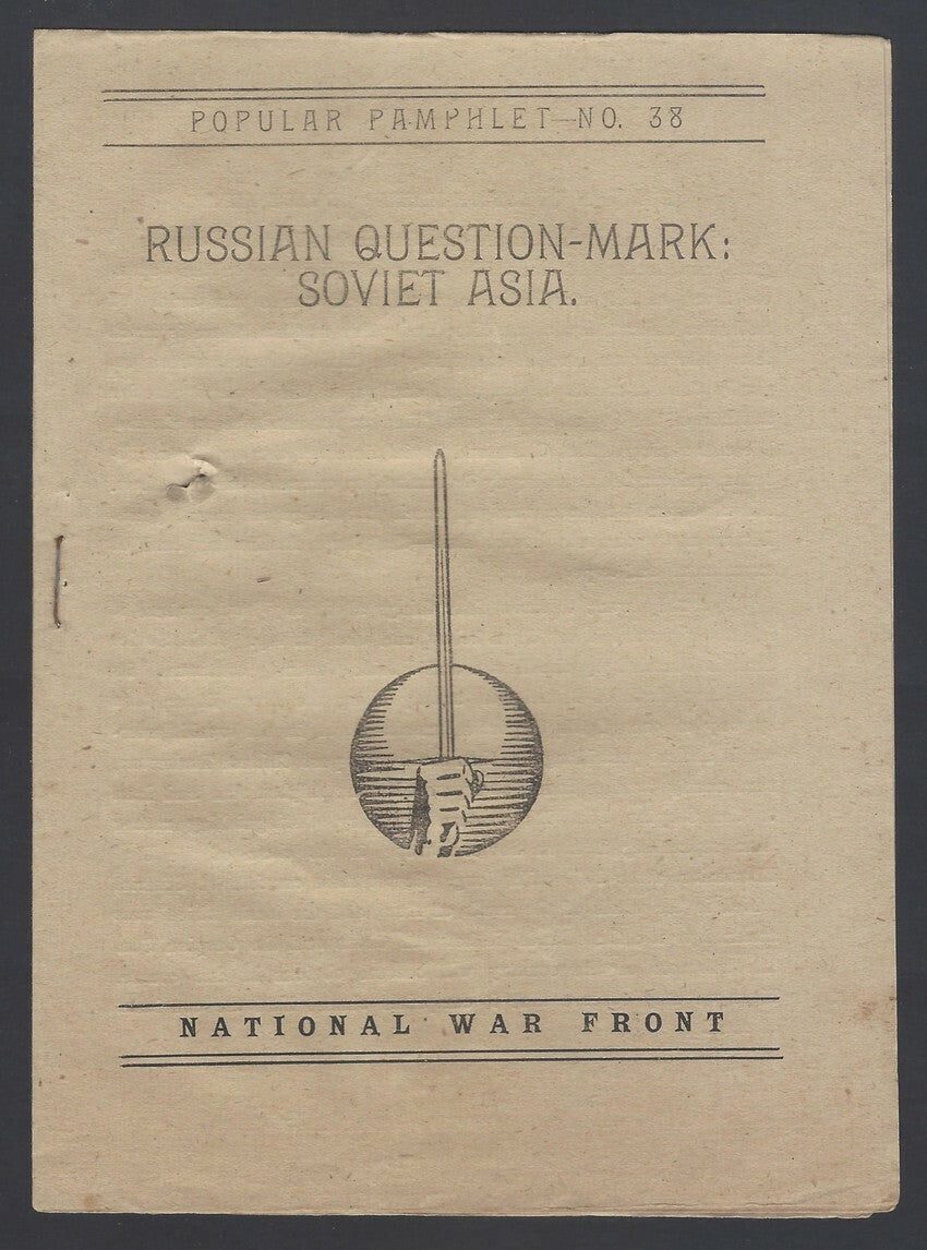 AOP India WW2 propaganda Russian Question-Mark Soviet Asia pamphlet