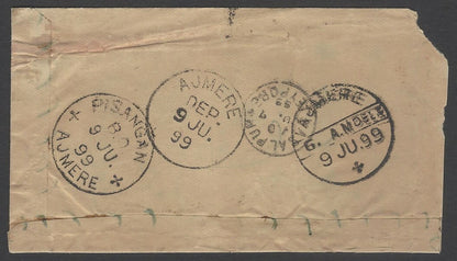 AOPIMT India 1899 unpaid postage due cover