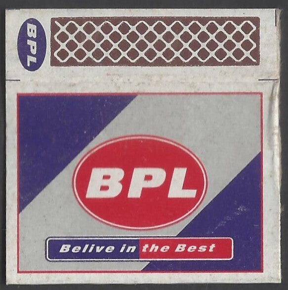 AOP India Matchbox outer with advertisement for BPL News Channel 