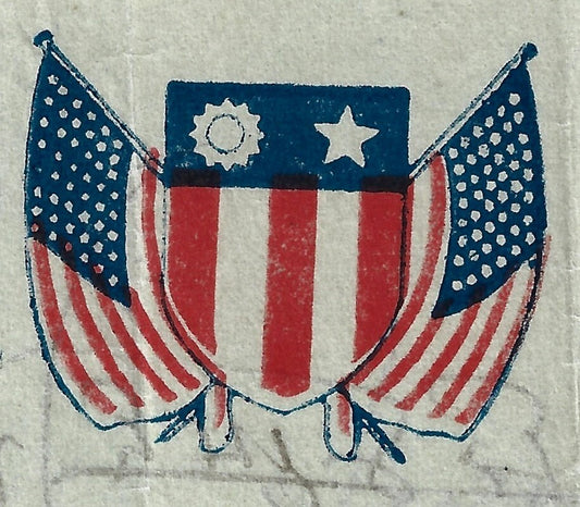 WW2 UNITED STATES ARMY AIR FORCE letterhead for India used