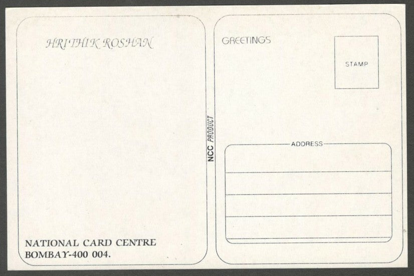 AOP India Bollywood vintage postcard HRITHIK ROSHAN