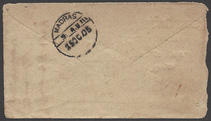 Burma: India QV envelope used RANGOON