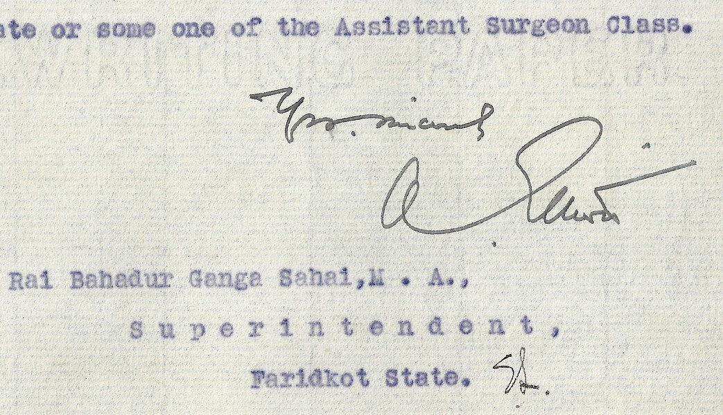 India POLITICAL AGENCY PHULKIAN STATES & BAHAWALPUR 1915 crested letter