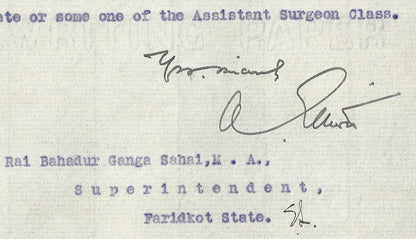 India POLITICAL AGENCY PHULKIAN STATES & BAHAWALPUR 1915 crested letter