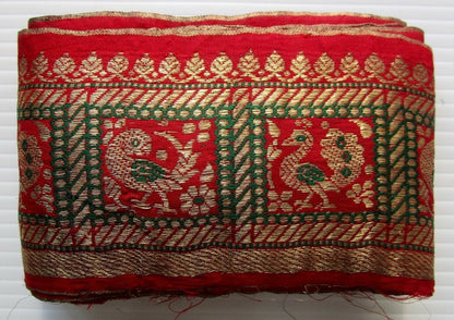 India embroidered border / trim with zari (metallic) threads 9cm x 718cm