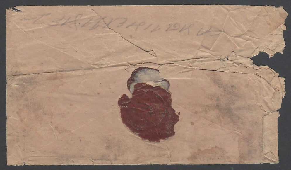 AOPIMT India 1868 Electric Telegram & envelope   