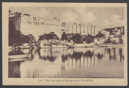 AOP India vintage postcard The Palace at River Side, Udaipur