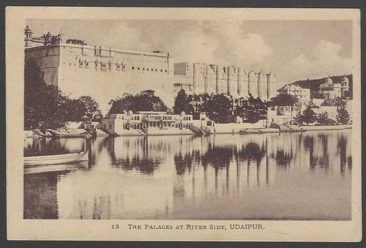 AOP India vintage postcard The Palace at River Side, Udaipur