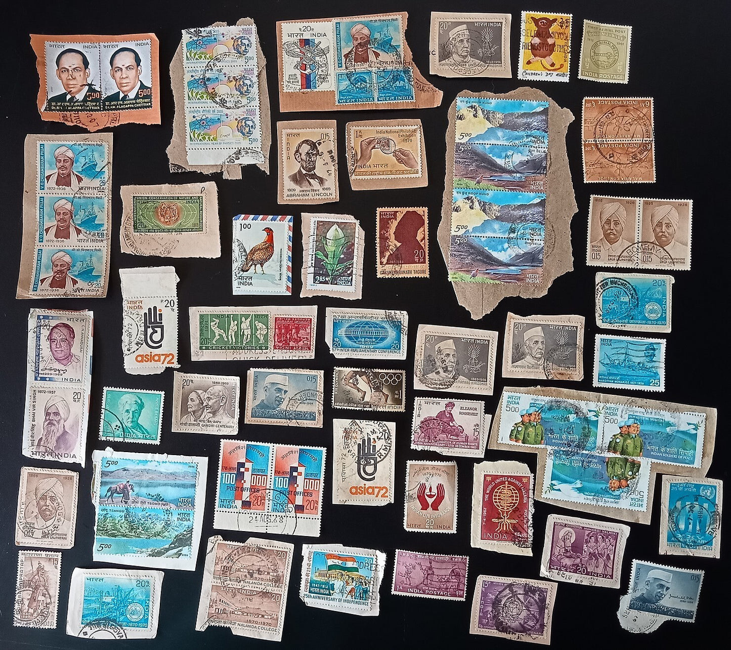 India unpicked on paper commemorative mix (200)