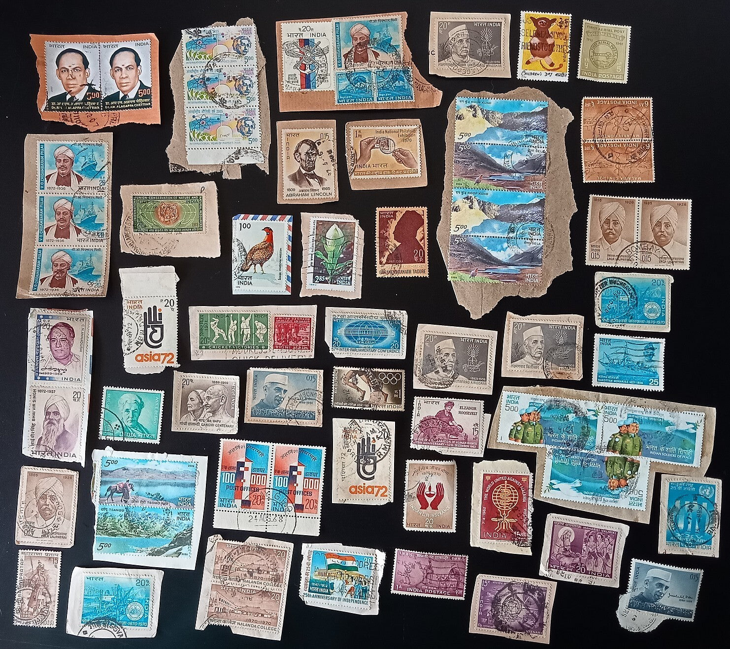 India unpicked on paper commemorative mix (200)