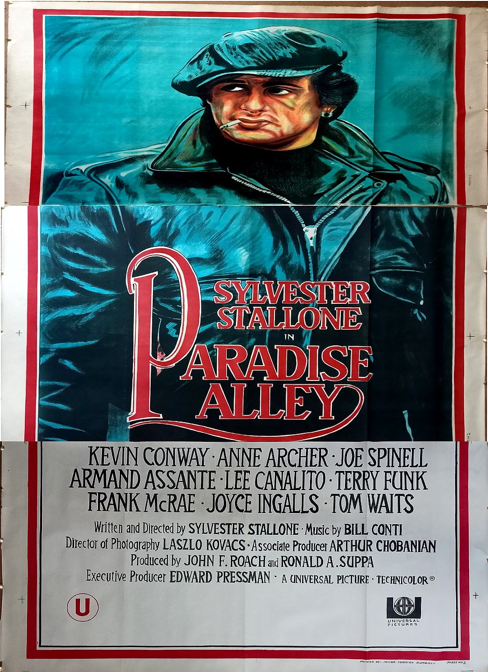 Paradise Alley 1962 3 sheet original India poster 30"x"40