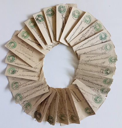 India KEdVII 1/2a green envelopes x 100 selected for condition WHOLESALE