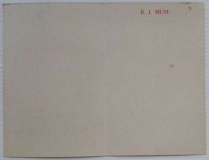 B.I. British India Line Ballets menu cards (3)