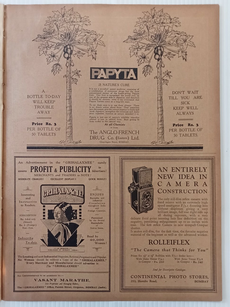 INDIAN PICTORAL EDUCATION 1929.30 Voll.1 No.3 Malabar, Moplah, Buick