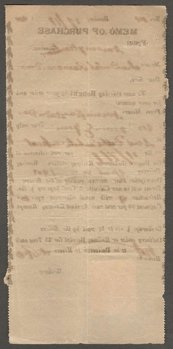 India mainly QV revenue stamps on small documents & hundis (11)