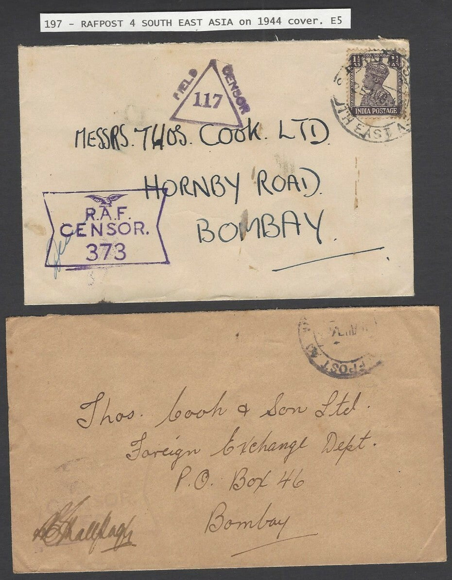 WW2 collection of RAF India & RAF South East Asia covers (9)