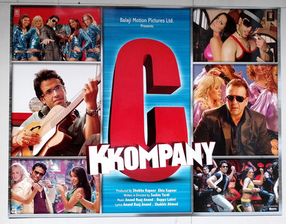 India Bollywood C Kkompany - Tusshar Kapoor & Mithun cards 17" x 22” (6)