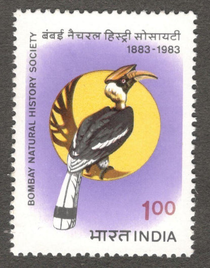 India #940 1983 Bombay Natural History Society MNH