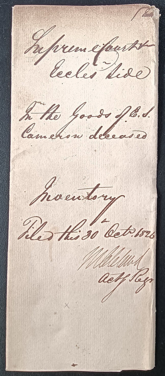 India King George IV 1826 Fort William, Calcutta 2 page document