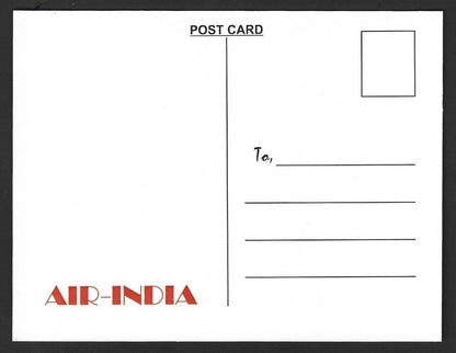 AIR INDIA LONDON reprinted postcard
