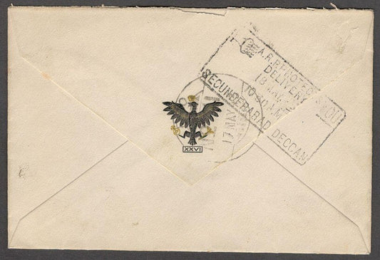 Poland WW2 Auxillary Army in India used crested envelope