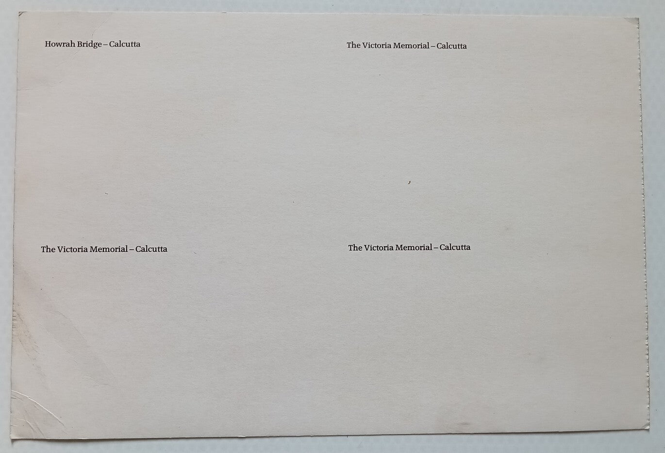 (AOP) India vintage uncut blocks of 4 postcards ( 6 x 4 = 24)