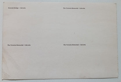 (AOP) India vintage uncut blocks of 4 postcards ( 6 x 4 = 24)