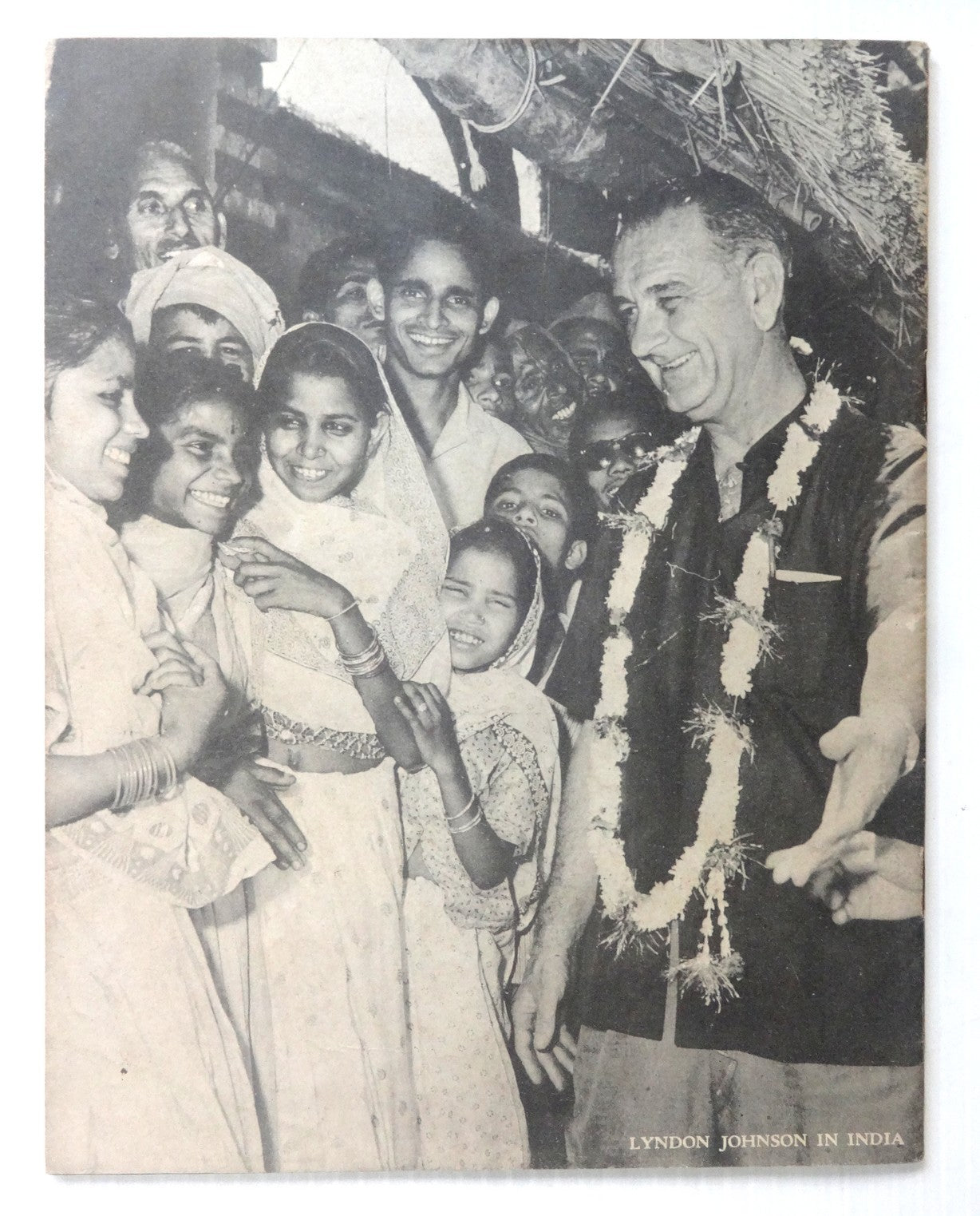 India 1963 Lyndon B Johnson USIS propaganda publication