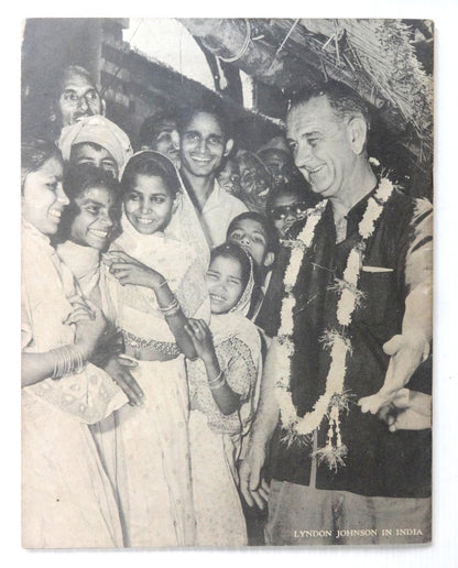 India 1963 Lyndon B Johnson USIS propaganda publication