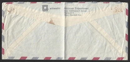 Italy stampless Airmail cover to India FRANCATURA INSUFFICIENTEE PER VIA AEREA